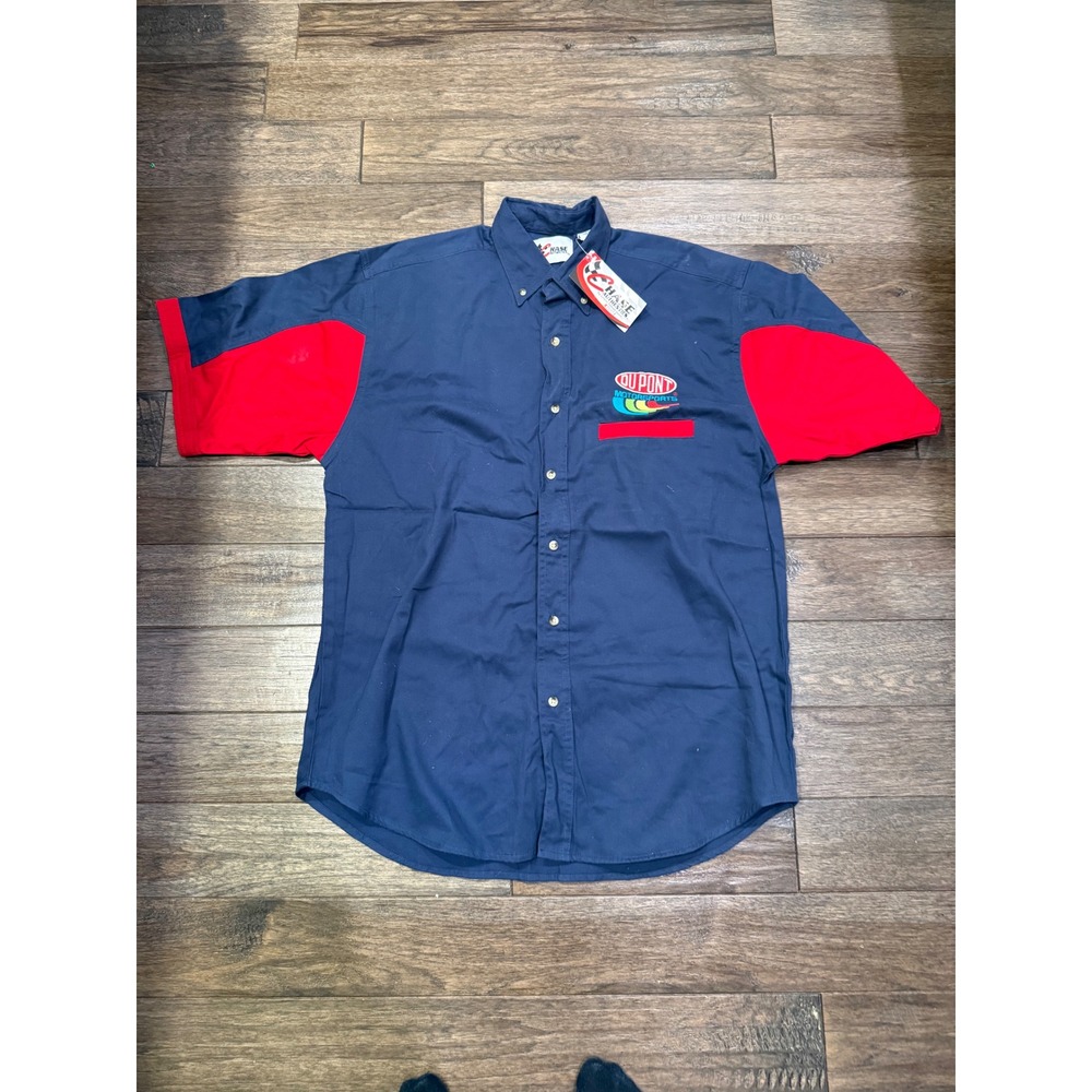 Chase Authentics NASCAR Shirt Mens Large Navy Jeff Gordon 24 DuPont Motorsports